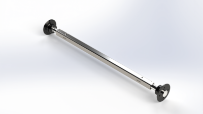 Ass ar rumbām 1,5 m – vieglajai platformas piekabei 13", KNOTT FNK12w