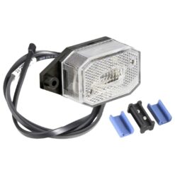 Gabarītlukturis Flexipoint balts (plakans stiprinājums, 0.5m vads)