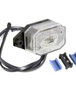 Gabarītlukturis Flexipoint balts (plakans stiprinājums, 0.5m vads)