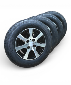 Alternative view of Komplekts ritenis uz vieglmetāla diska 155/80 R13 500 kg M+S (4x100)