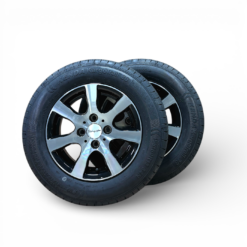 Komplekts ritenis uz vieglmetāla diska 155/80 R13 500 kg M+S (4x100)