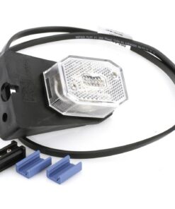 Gabarītlukturis Flexipoint balts (ar stiprinājumu, 1m vads)