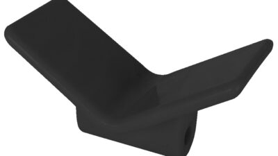 Laivas priekšgala balsts 150x80mm, melns (Domar)