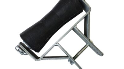 Ķīļa ruļļu kronšteins ar asi un skrūvēm (paredzēts 185x75 rullīšiem) BREN-450/500/550
